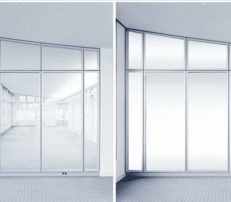 Smart glass for partitions